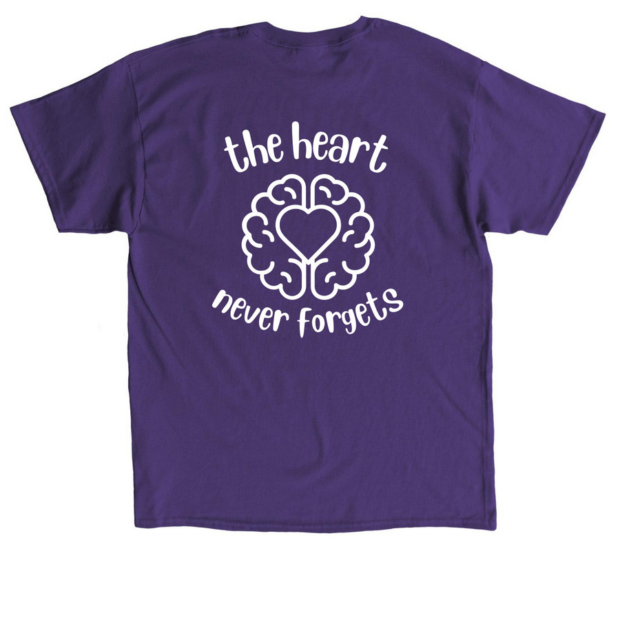 Gary's Gang - Alzheimer's Walk Team, a Purple Classic Unisex Tee (back-view)