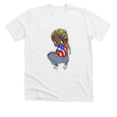 Bop USA, a Solid White Blend Premium Unisex Tee