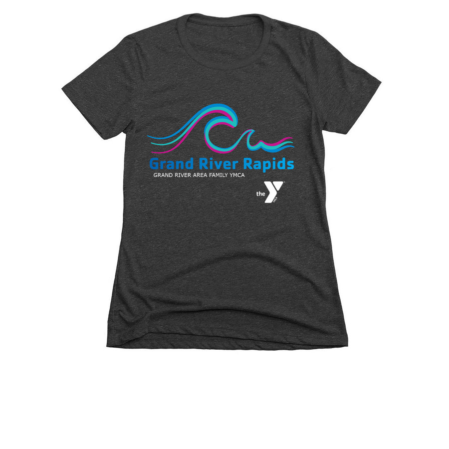 Rapids Tees, a Charcoal Women's Slim Fit Tee