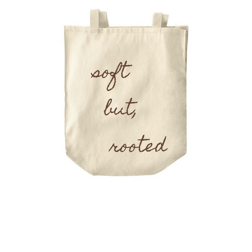 ?Soft, But Rooted? ? Vol. 1, a Natural Over-the-Shoulder Shopping Tote Bag