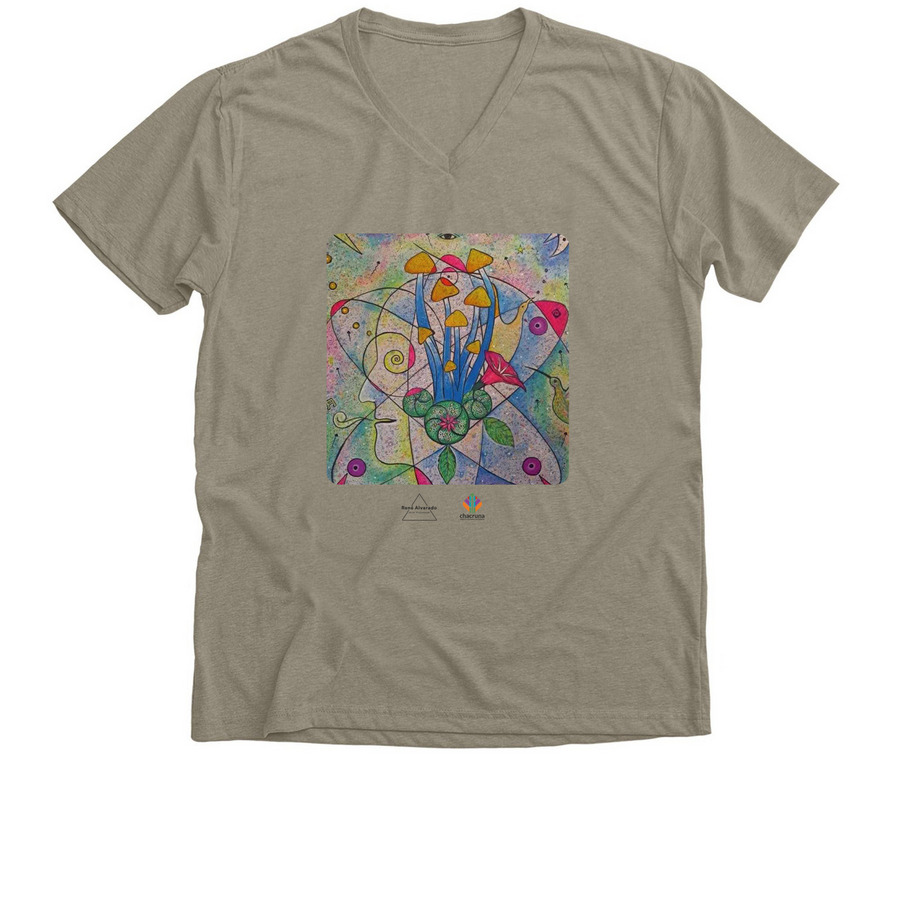 Kjua Fahal? Kjoaetzen-Consciousness Awakening, a Heather Stone Premium V-Neck Tee