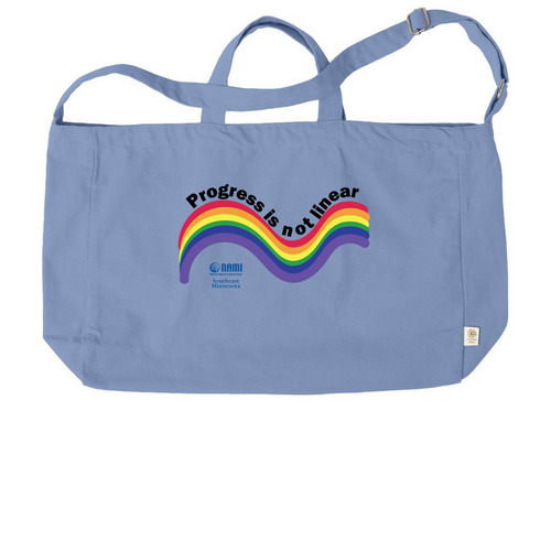 Progress is not linear, a Elemental Blue Reclaimist G2G Tote Bag