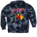Heathers the Musical Merch, a Black Tie Dyed Pullover Hoodie (back-view)