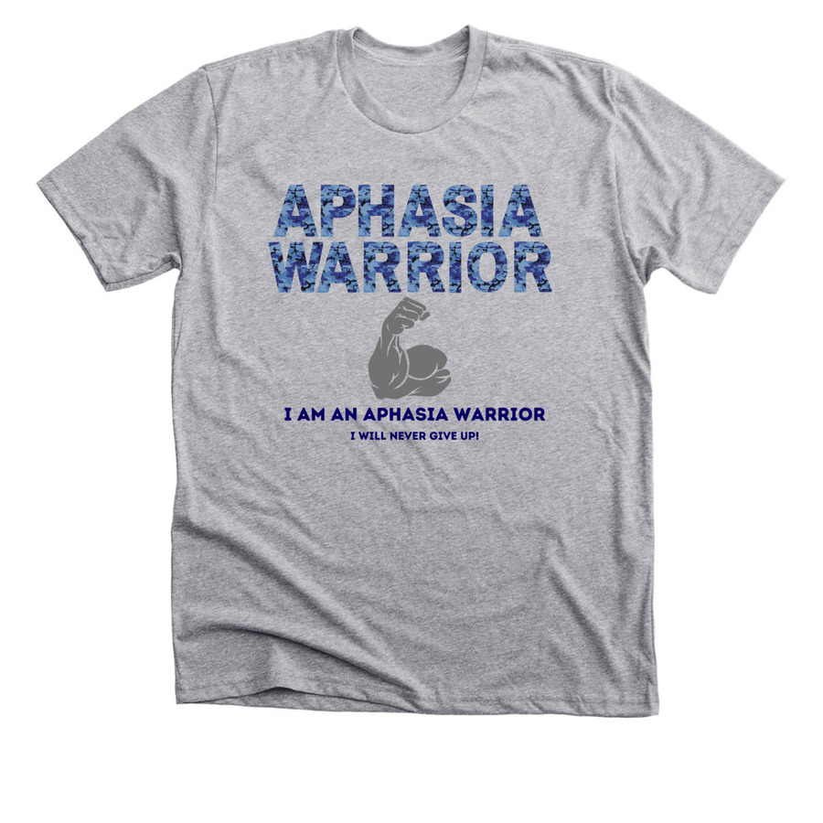 Aphasia Warrior, a Athletic Heather Premium Unisex Tee
