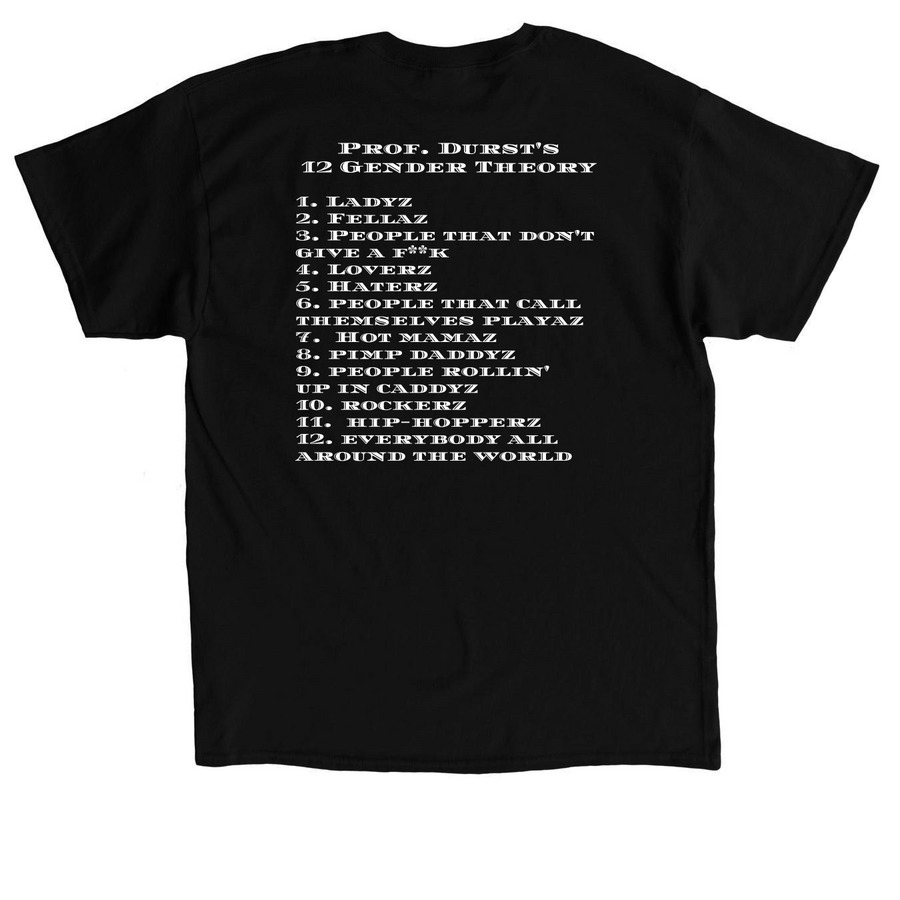 LBU Tee (PCRF Fundraiser), a Black Classic Unisex Tee (back-view)