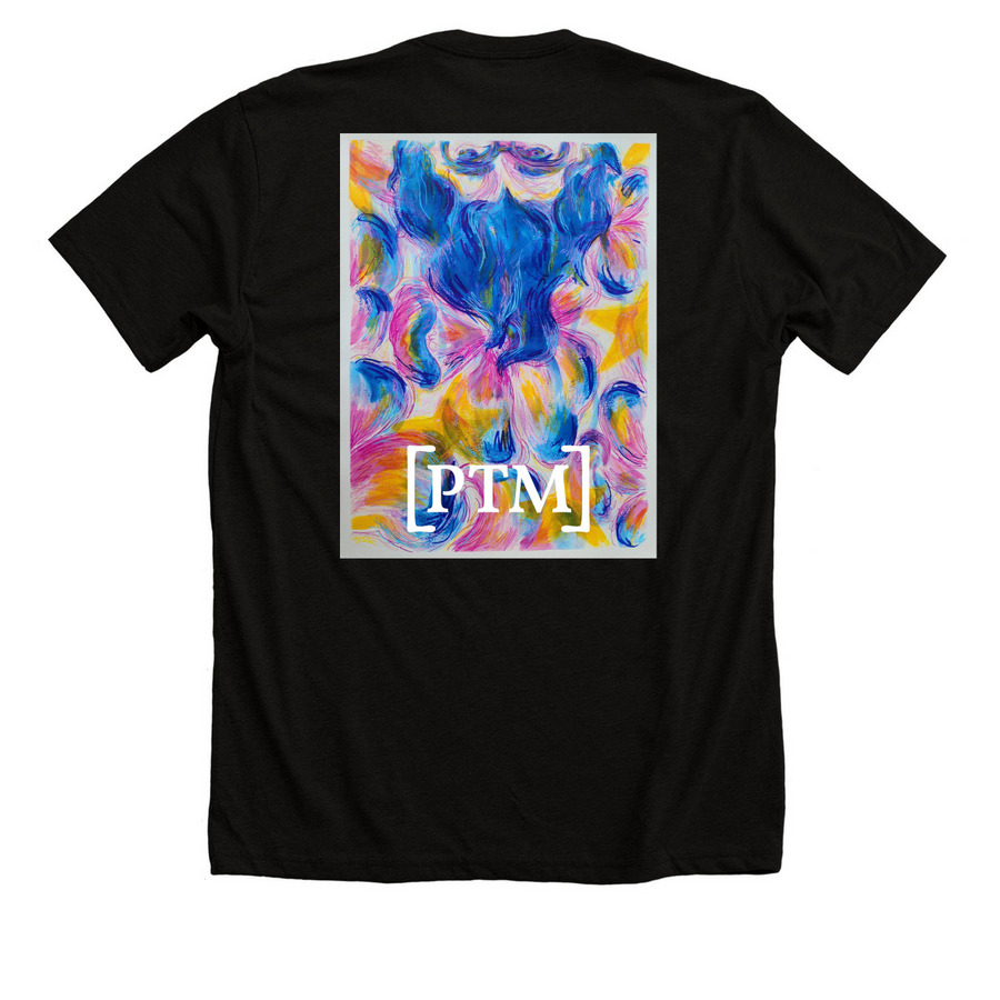 Page Turner Magazine Issue 5, a Solid Black Blend Premium Unisex Tee (back-view)