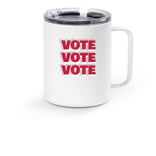 League Collection Travel Mug, a White Stainless Steel Travel Mug