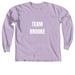 Team Brooke, a Orchid Comfort Colors Long Sleeve Tee