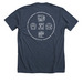 MUSC Health Radiology, a Heather Midnight Navy Premium Unisex Tee (back-view)