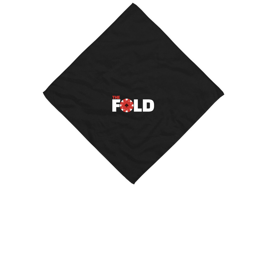 The Fold Bandana, a Black Cotton Bandana