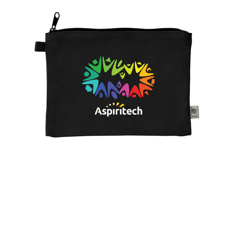 Neurodiversity Community Infinity Pouch, a Black 9"x7" Hemp Blend Pouch