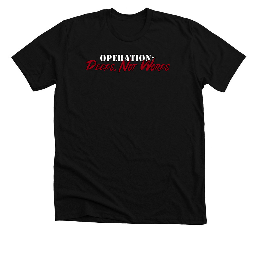 Official Op:DNW Logo Shirt&nbsp;, a Solid Black Blend Premium Unisex Tee