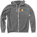 Zipper Hoodie - Darks, a Deep Heather Zip Up Hoodie