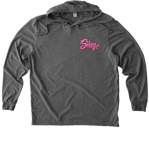 Sissy Styles, a Aluminum Grey Allmade Eco Triblend Hoodie Tee