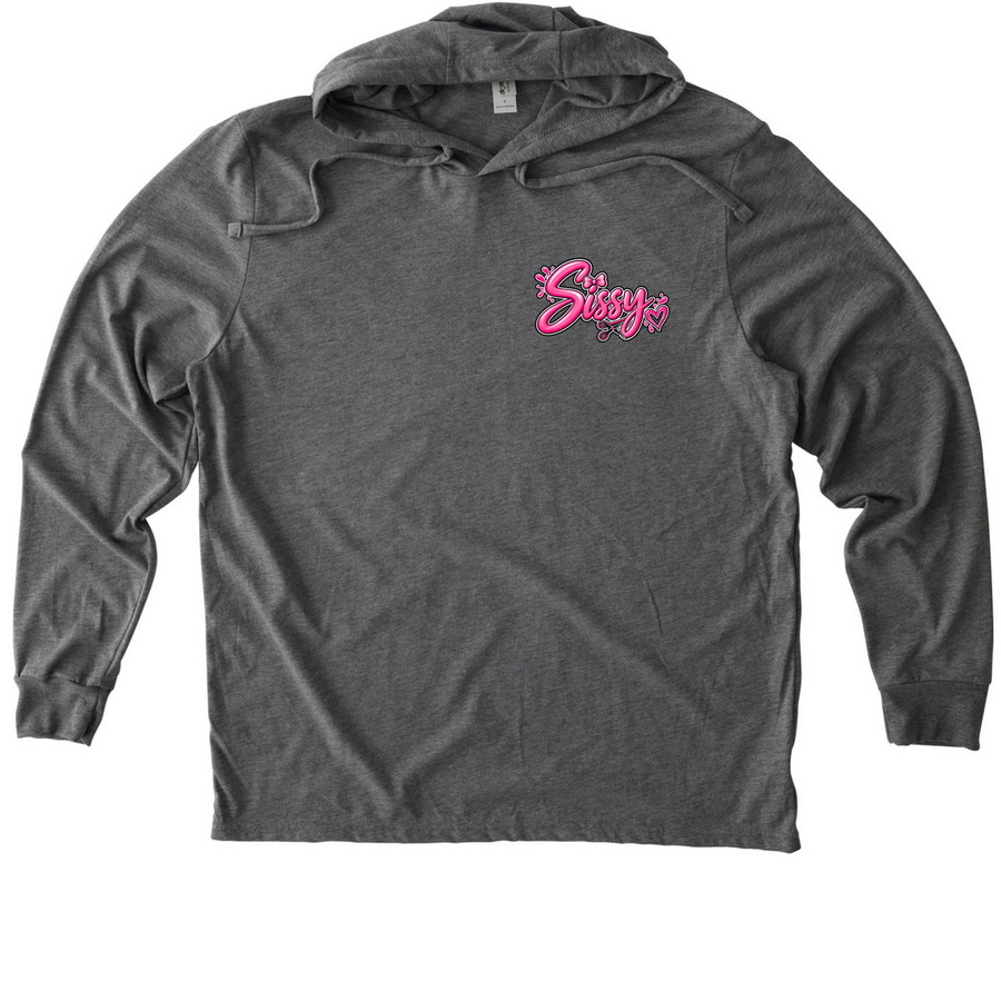 Sissy Styles, a Aluminum Grey Allmade Eco Triblend Hoodie Tee