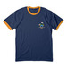 Cornch*lla 10th Anniversary, a Navy/ Gold Cotton Ringer Tee