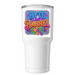 Axe tumble, a White Insulated Tumbler