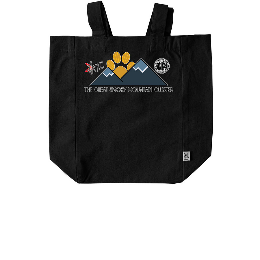 The Great Smoky Mountain Cluster, a Black Recycled Cotton Tote Bag
