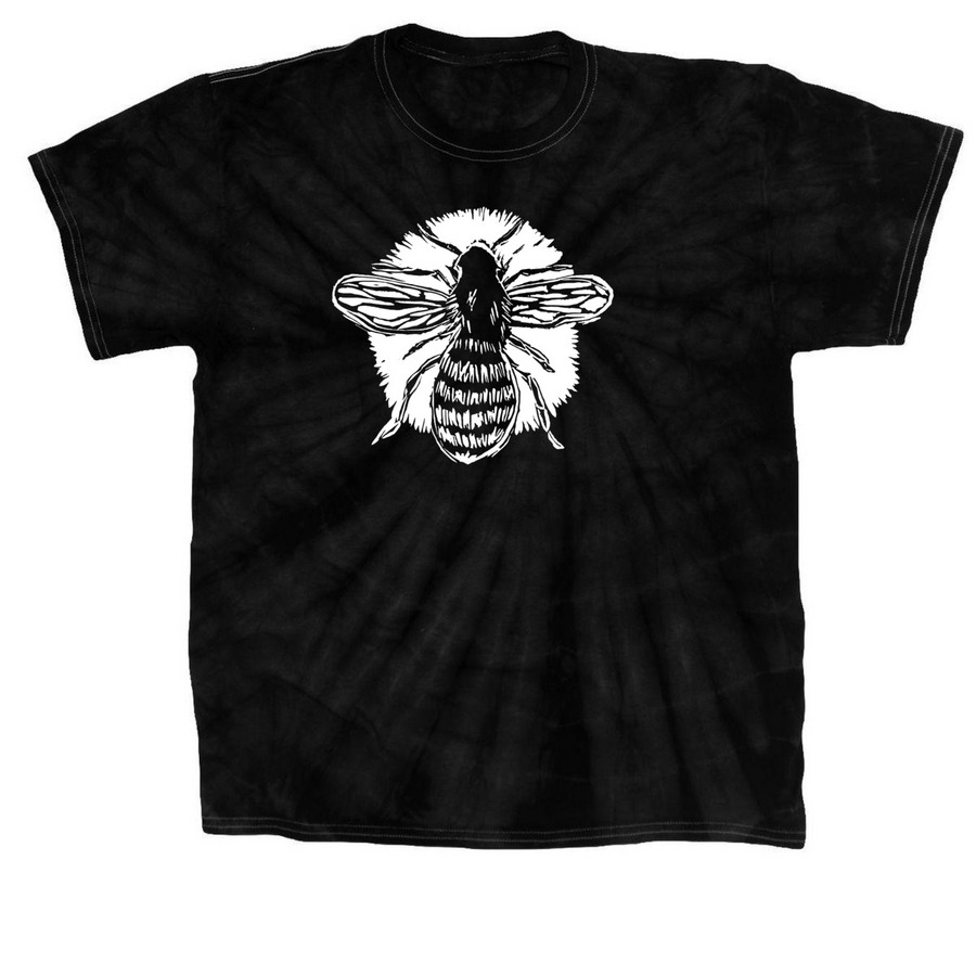BEE, a Black Classic Tie Dye Tee