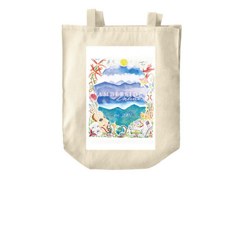 AmblesideOnline, a Natural Over-the-Shoulder Shopping Tote Bag
