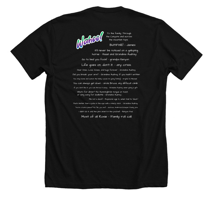 {Radio-Edit} Dark Colored Shirts, a Solid Black Blend Premium Unisex Tee (back-view)