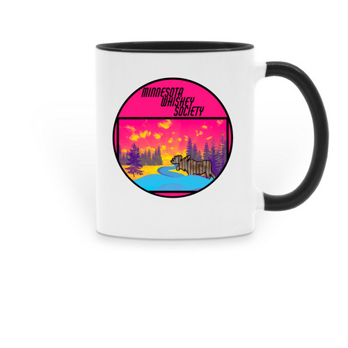 The MWS Mug, a Black Two-Tone Ceramic Mug