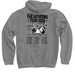 Weezer Tour Merch 2026 North America shirt Ro, a Charcoal Pullover Hoodie (back-view)