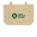 Stand for Collection, a Oyster Large Organic Cotton Tote Bag (back-view)