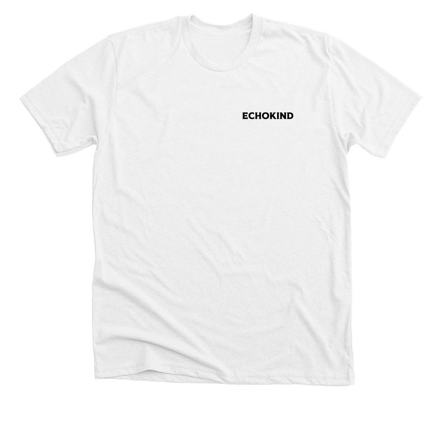 Demi Line - Black, a Solid White Blend Premium Unisex Tee