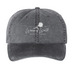 Baseball Caps, a Black Printed Pigment Dye Baseball Cap