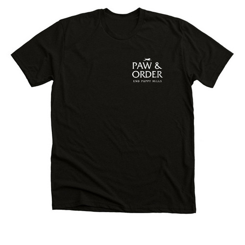 Paw & Order, a Solid Black Blend Premium Unisex Tee