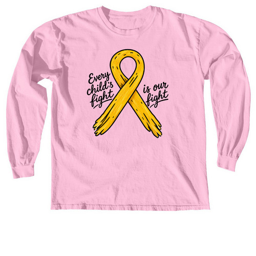 Go Gold Patient Design, a Blossom Comfort Colors Long Sleeve Tee