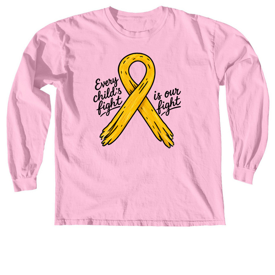 Go Gold Patient Design, a Blossom Comfort Colors Long Sleeve Tee