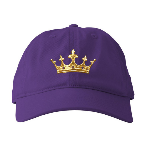 The Queen's Crown, a Beetroot Printed Eco Baseball Cap