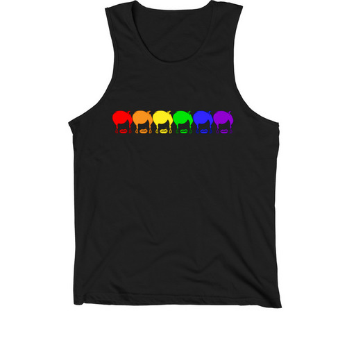 Neon Pride, a Black Premium Cotton Tank