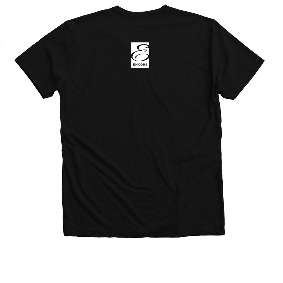 Youth Wind Ensemble - Shirts, a Solid Black Blend Premium V-Neck Tee (back-view)