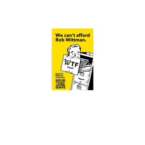 WTF Wittman Truth Files yard flags&nbsp;, a White 12" x 18" Yard Flag