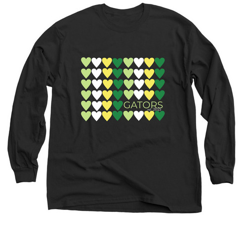 Heart Gators, a Black Classic Long Sleeve Tee