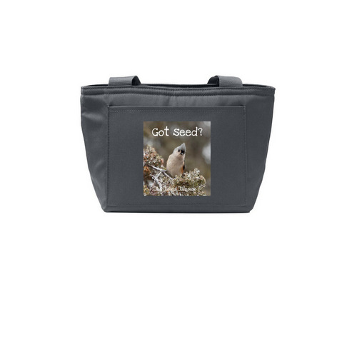 Got seed?&nbsp;, a Grey Steel Insulated Lunch Tote