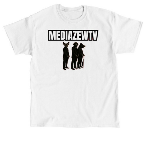 White Mediazew Tee&nbsp;, a White Classic Unisex Tee