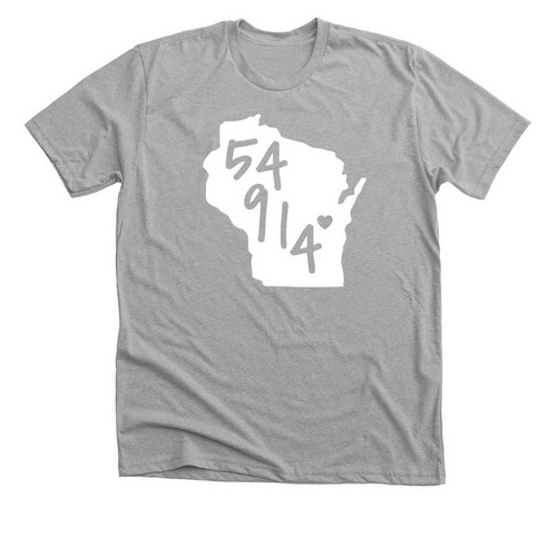 54914 Love, a Athletic Heather Premium Unisex Tee