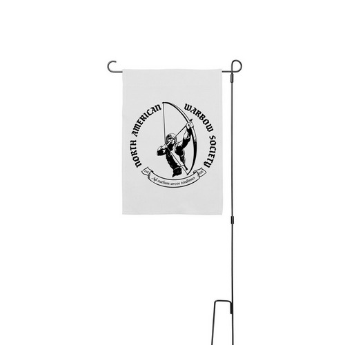 NAWS Yard Flag, a White 12" x 18" Yard Flag with Stake
