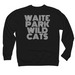 Adult Sizes, a Black Midweight Crewneck Sweatshirt