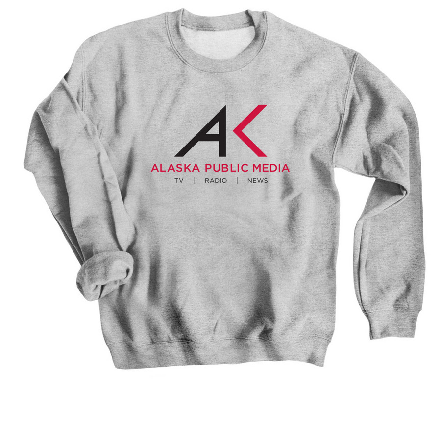 Alaska Public Media Classic Crewneck, a Sport Grey Crewneck Sweatshirt