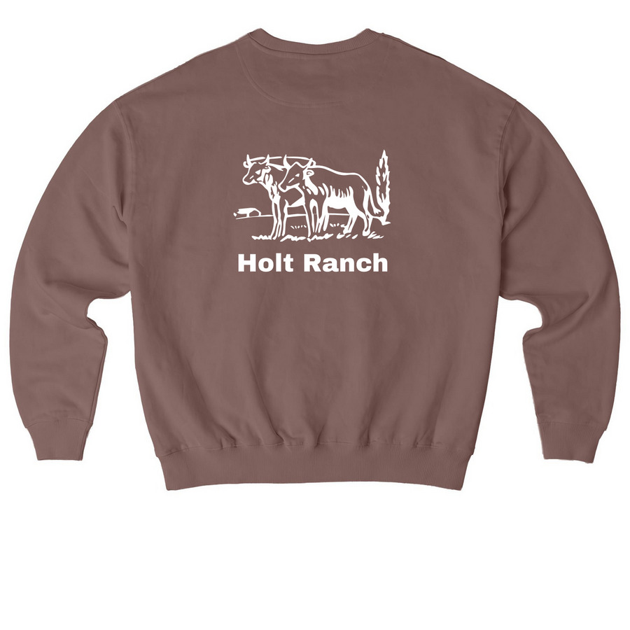 Crewneck Sweatshirt, a Kaffa Coffee Stanley/Stella Ledger Dry Crewneck Sweatshirt (back-view)