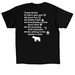 Small Paw Design, a Black Classic Unisex Tee (back-view)