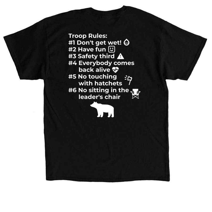 Small Paw Design, a Black Classic Unisex Tee (back-view)