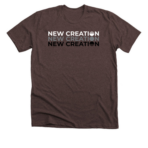 New Creation 2023, a Heather Brown Premium Unisex Tee