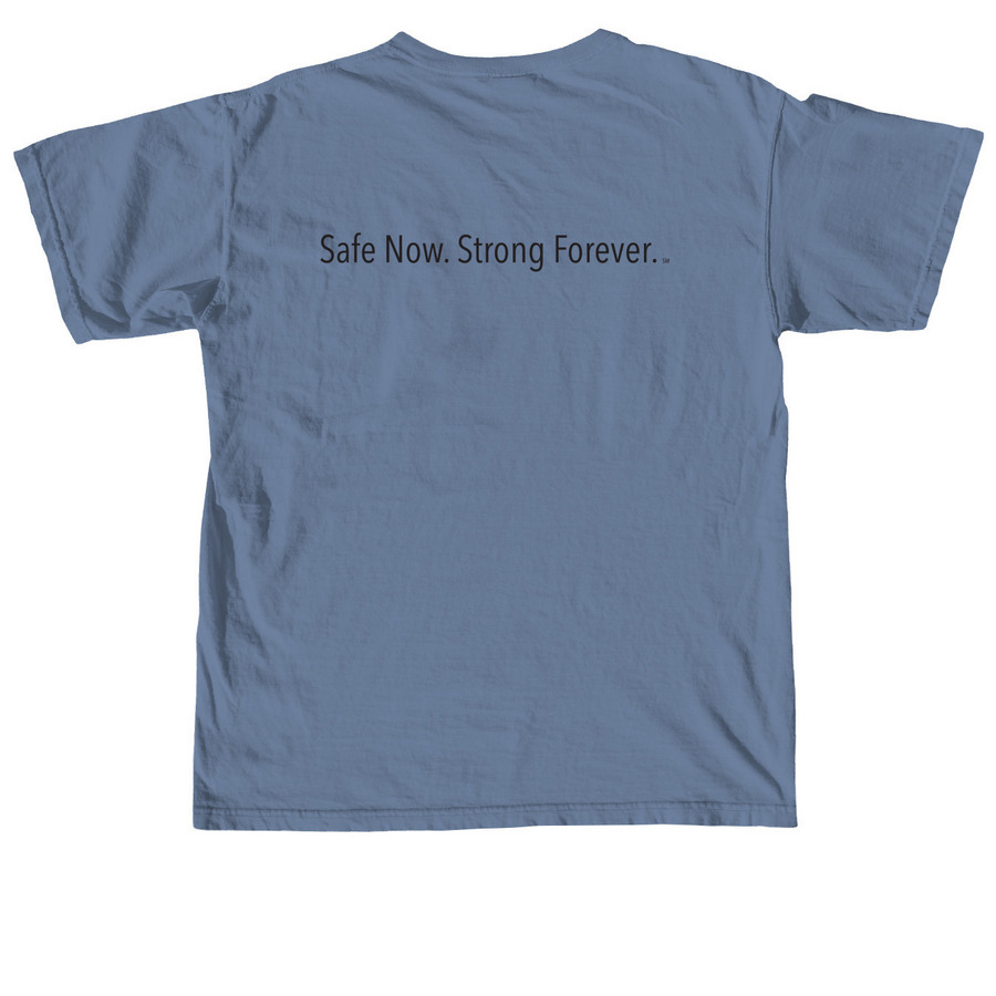 Stone House Tee Shirts&nbsp;, a Blue Jean Comfort Colors Unisex Tee (back-view)