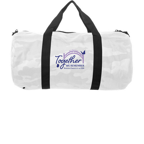 30th Anniversary Gathering Duffel Bag, a White Camo Day Tripper Duffel Bag